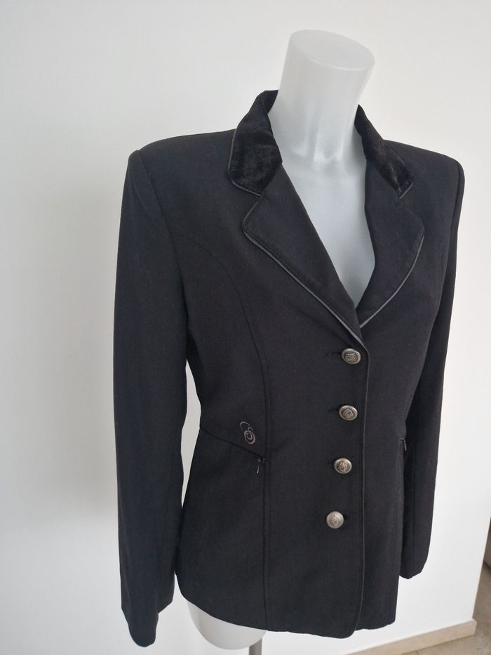 Veste noire d'équitation cintrée CSO - photo numéro 3