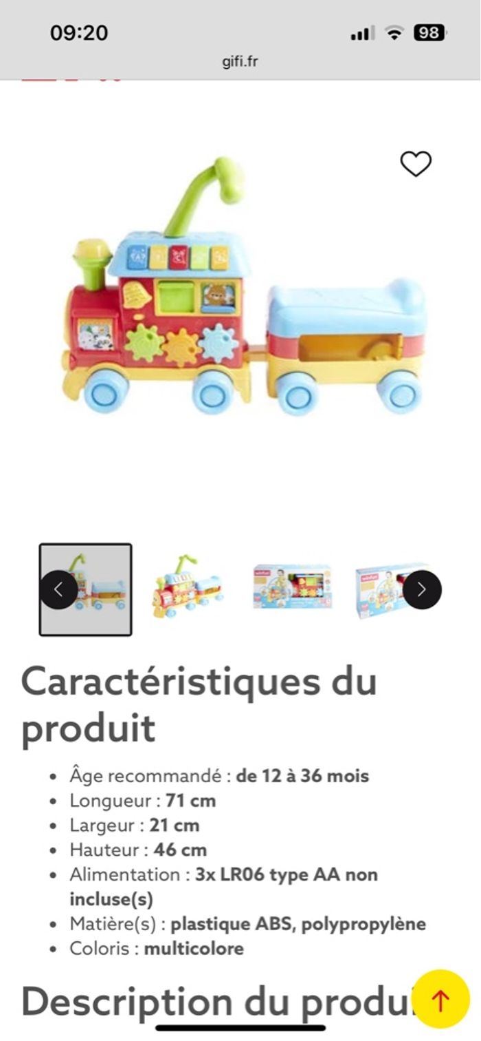 Porteur train éducatif - photo numéro 2