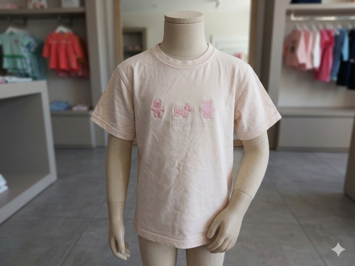 T shirt rose Taille 10 ans Courchevel JB'S - photo numéro 1