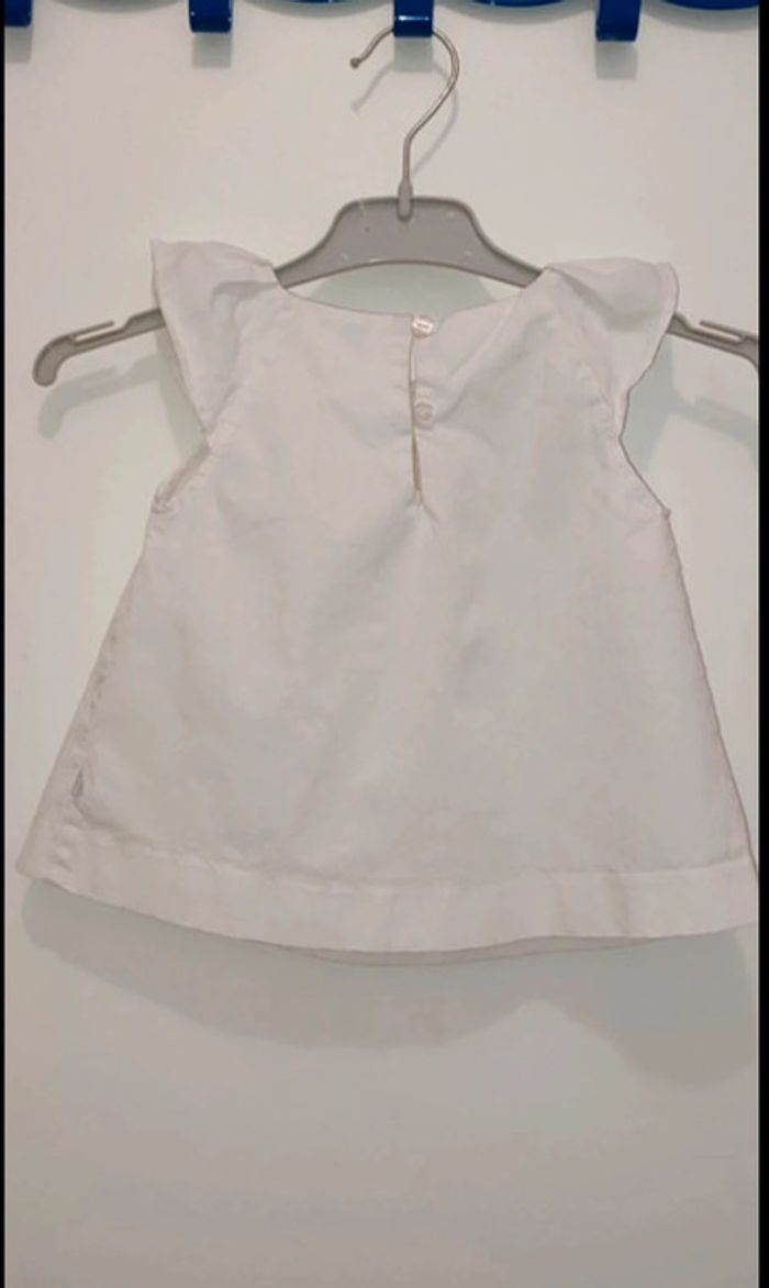 Robe blanche, 12 mois, okaidi - photo numéro 2