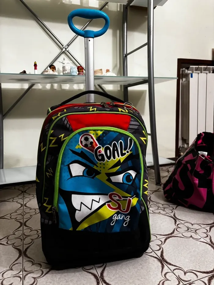 Sac à dos d'école à roulettes SJ Gang