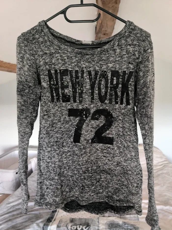 Pull femme sequins New York