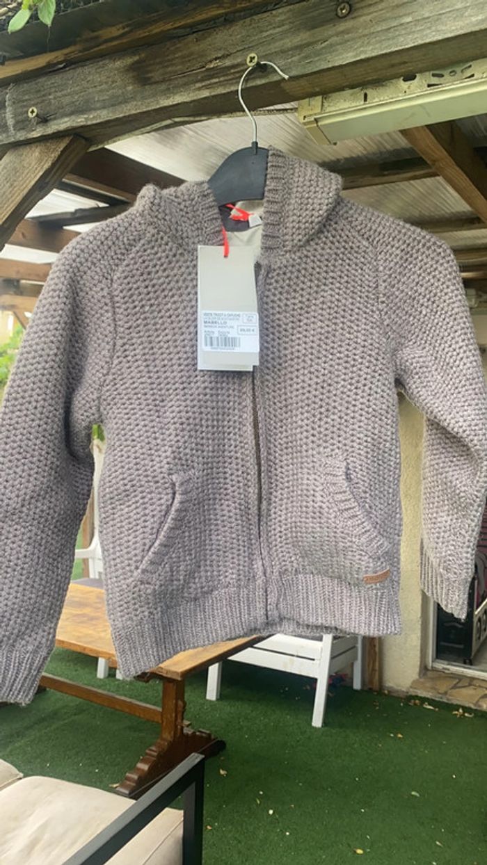 Veste tricot à capuche - photo numéro 2