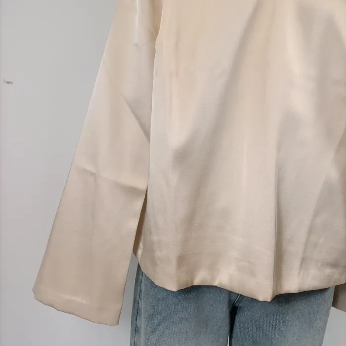 Blouse crème H&M neuf été tendance L - cérémonie, élégant, dorée A051 - photo numéro 6