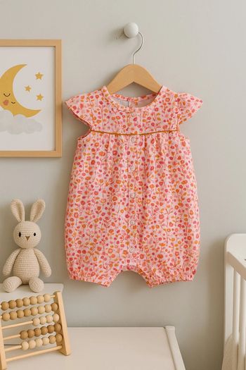 Adorable barboteuse fleurie Du Pareil Au Même – 6 mois