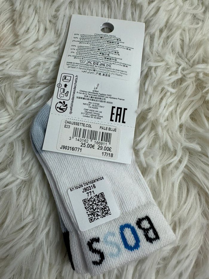 Lot de 2 paires de chaussettes BOSS taille 17/18 - photo numéro 3