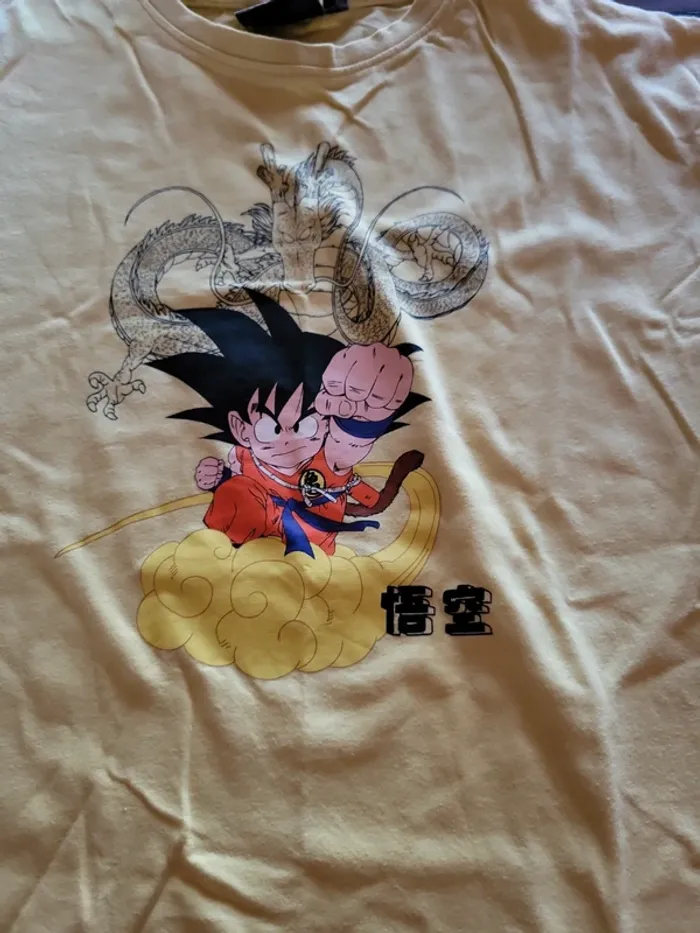 Tee-shirt jaune Dragonball - photo numéro 2