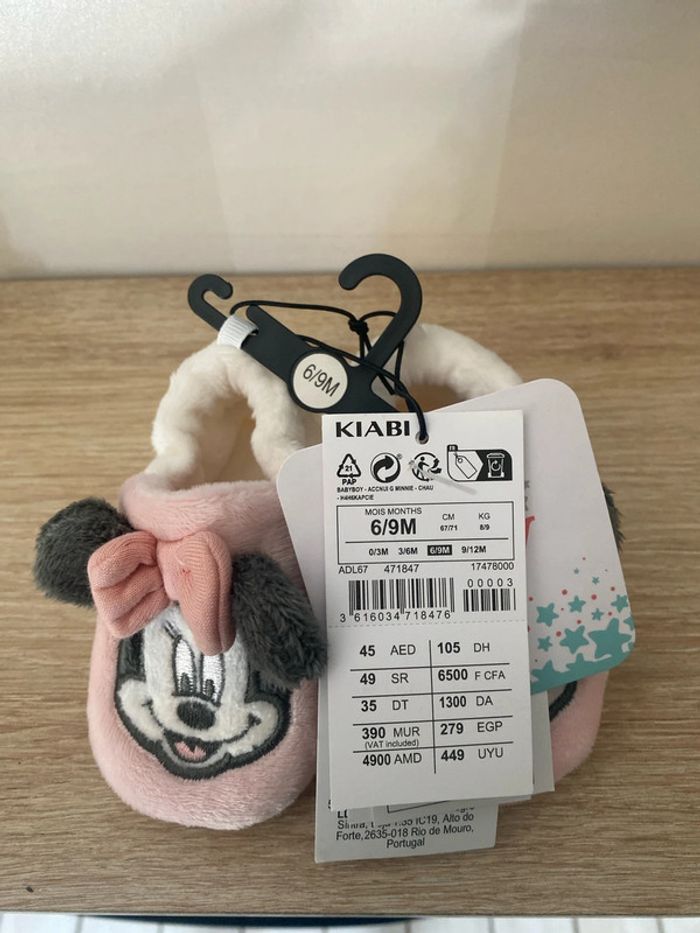 Chaussons Minnie - taille 6/9 mois - photo numéro 4