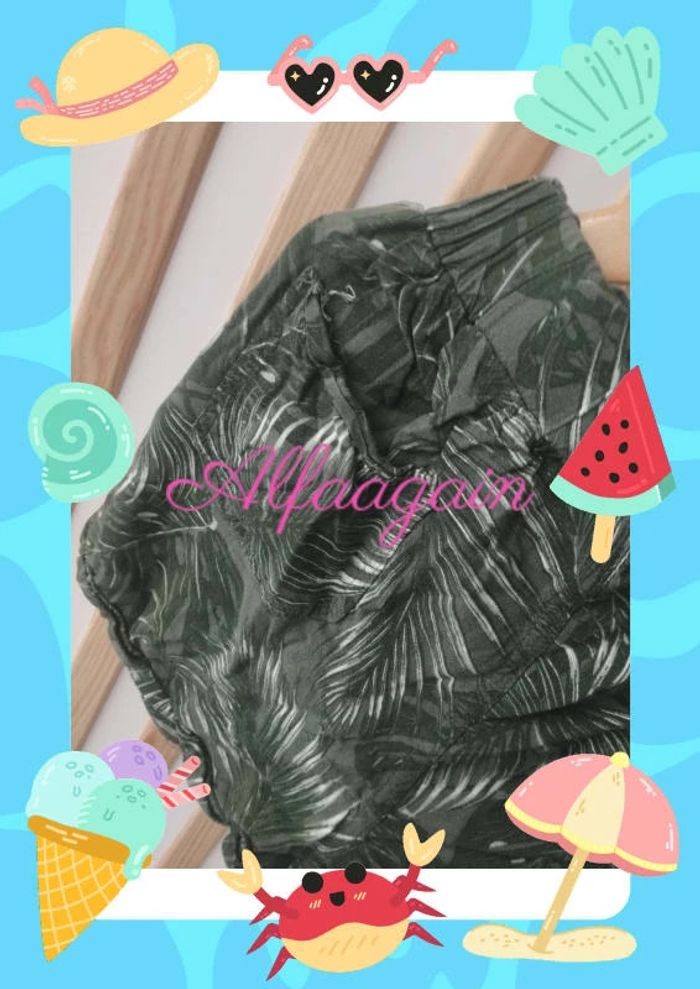 Short fluide vert 10ans - photo numéro 5