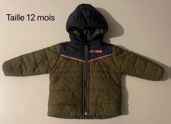 Doudoune garçon Lee Cooper taille 12 mois vert kaki