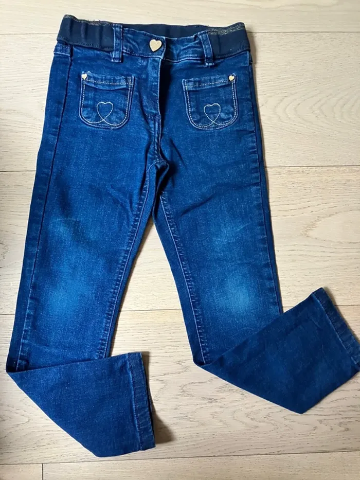 Ensemble  1 tee-shirt + une blouse + un jeans 5 ans fille Sergent major - photo numéro 2
