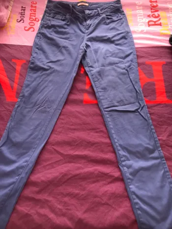 Pantalon bleu lavande CAMAÏEU