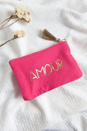 Pochette rose Amour
