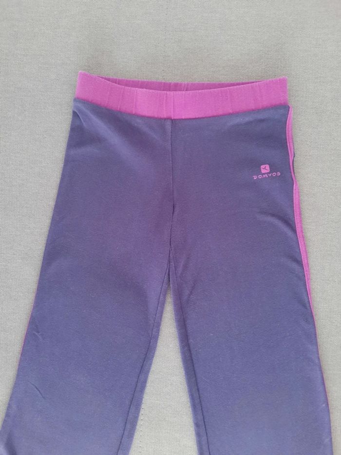 Pantalon caleçon de sport Domyos 5 ans violet et rose - photo numéro 2