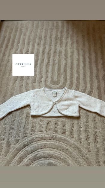 Boléro Cyrillus taille 6 mois