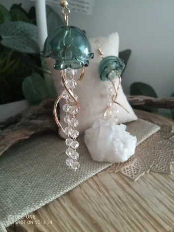 Boucles d'oreilles bohèmes méduses