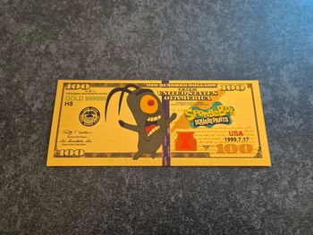 Billet OR à collectionner Bob L'éponge