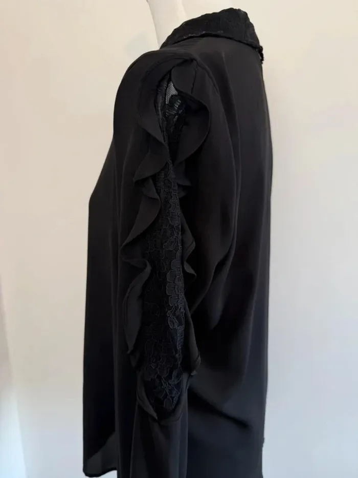 Magnifique chemise Karl Lagerfeld noir femme taille L neuf - photo numéro 5