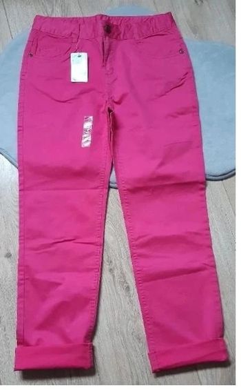 Pantalon "Lisa rose" rose fuchsia 12 ans neuf avec étiquette