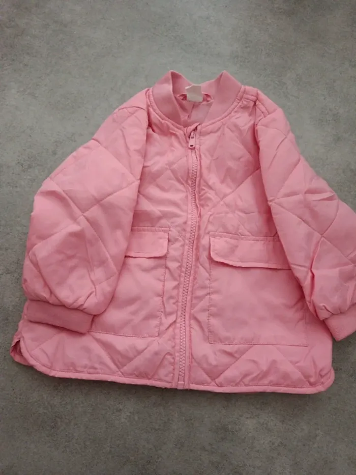 Doudoune rose légère H&M 86cm
