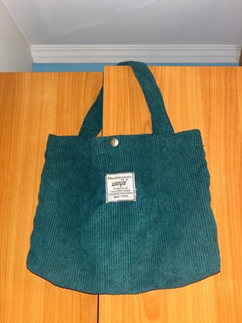 Sac à mains en velours vert foncé (petit)