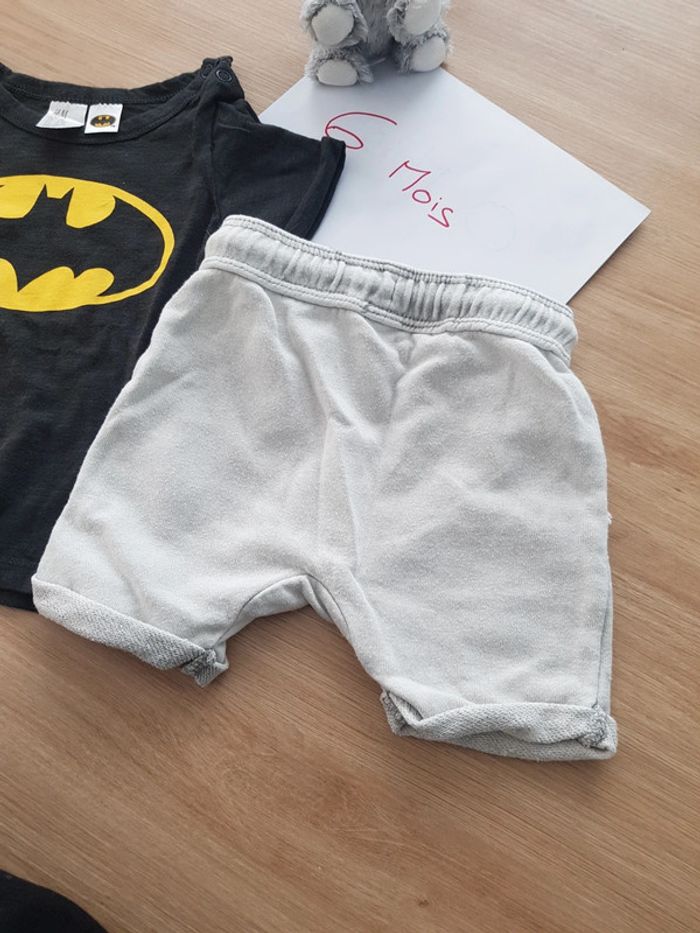 Lot t-shirt + short bébé garçon - photo numéro 3