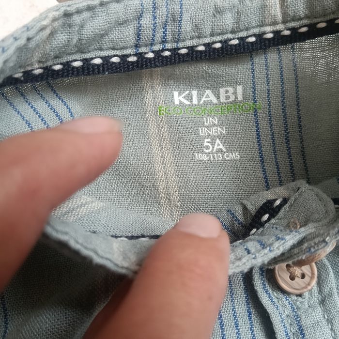 Chemise en lin col mao 5ans - photo numéro 3