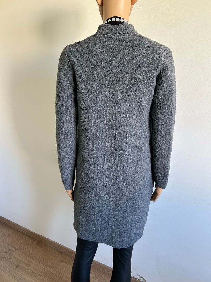 Veste grise mi longue Morgan taille XS TBE - photo numéro 5