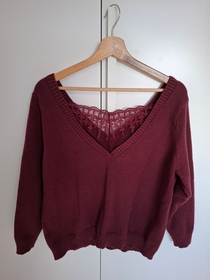 Pull bordeau shein 1XL