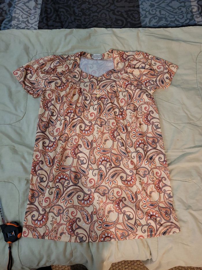 Robe tunique, Daxon, beige orange - photo numéro 4