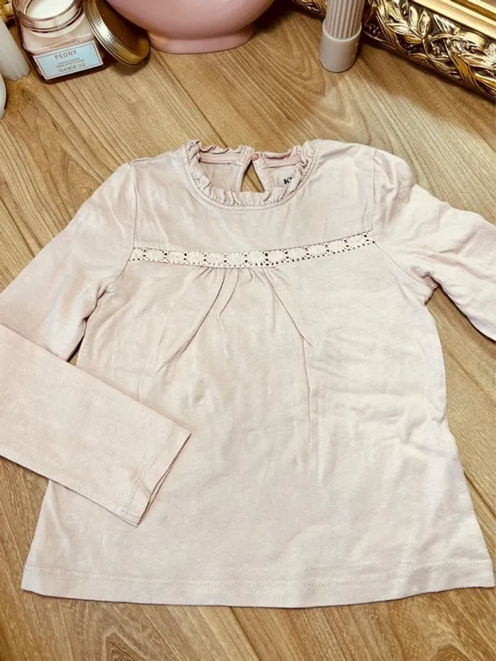 Taille 4 ans tenue 3 pièces fille Sergent major Kiabi rose pâle et bleu jean * fox * 🩷 - photo numéro 8