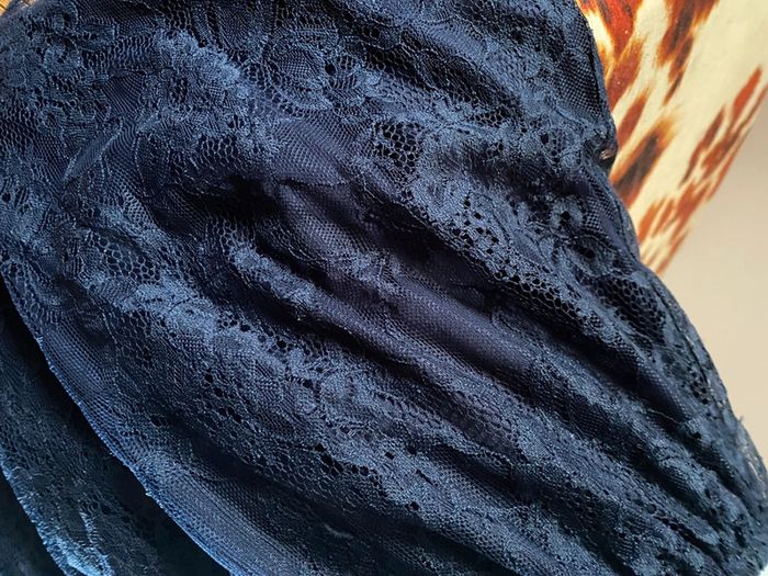 Robe bustier bleu marine dentelle - photo numéro 8