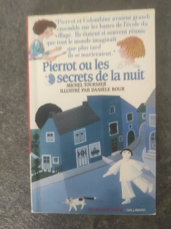 Pierrot ou les secrets de la nuit Michel Tournier & Danièle Bour Folio Cadet Rouge 1991