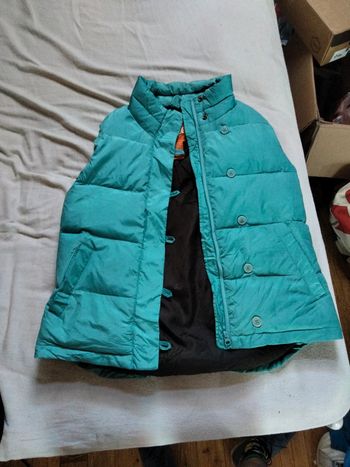 Doudoune sans manche bleu taille M