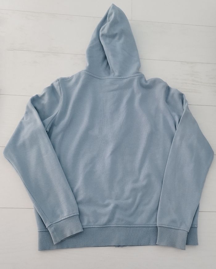 Gilet zippé  à capuche bleu ciel - photo numéro 5