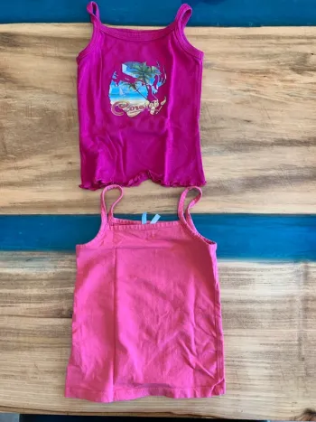 Lot débardeurs rose corse taille 2 ans