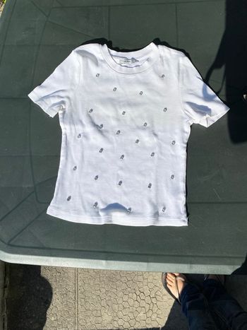 T-shirt Zara trafaluc taille S avec strass diamants 