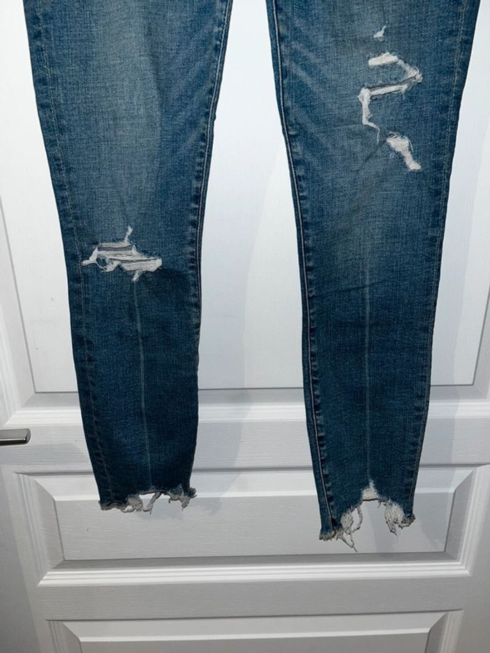 Jean déchiré bleu, taille S - photo numéro 3
