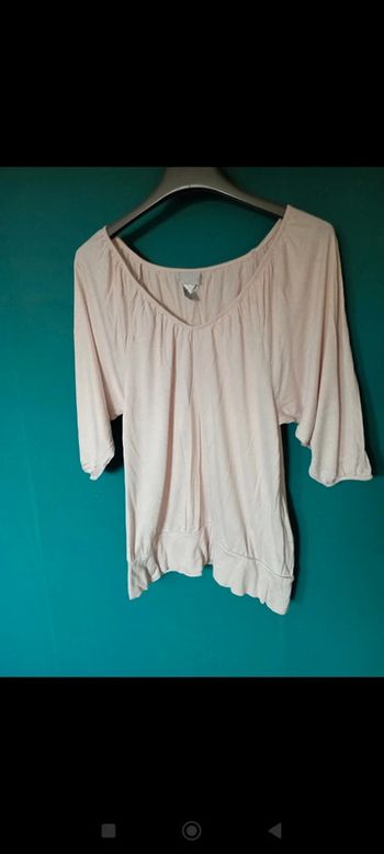 Tee shirt coton beige clair