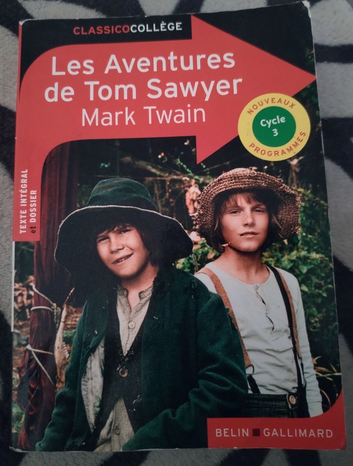 Livre "Les Aventures de Tom Sawyer" de Mark Twain édition Classico collège