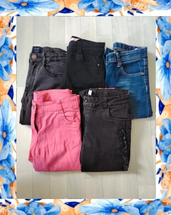 Lot de 5 jeans fille 10 ans