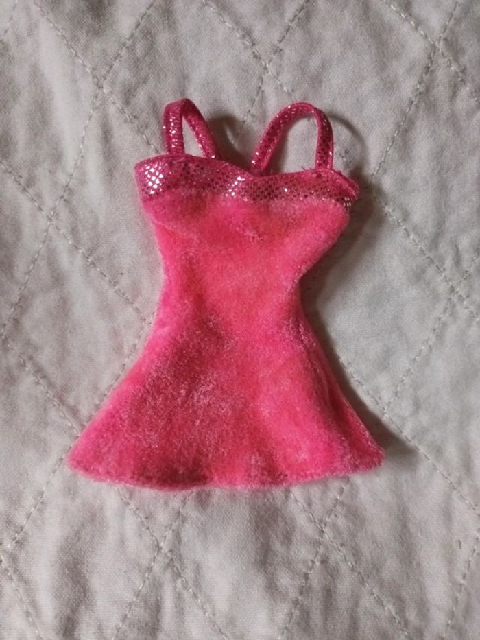Robe courte barbie rose en éponge - photo numéro 2
