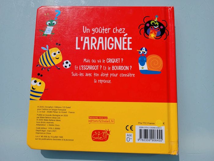 Livre animé à toucher 🕸 Un goûter chez l'araignée 🕷 - photo numéro 14