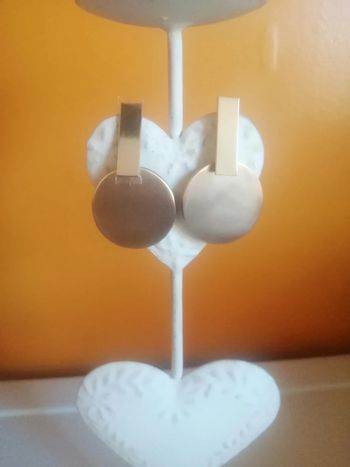 🌸Boucles d'oreilles dorées rondes "Ikita" Neuves 🌸