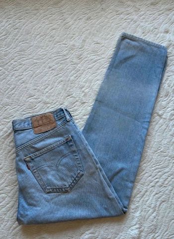 Jean Lévis 501 USA vintage 90s coupe droite bleu clair taille W30 M/40