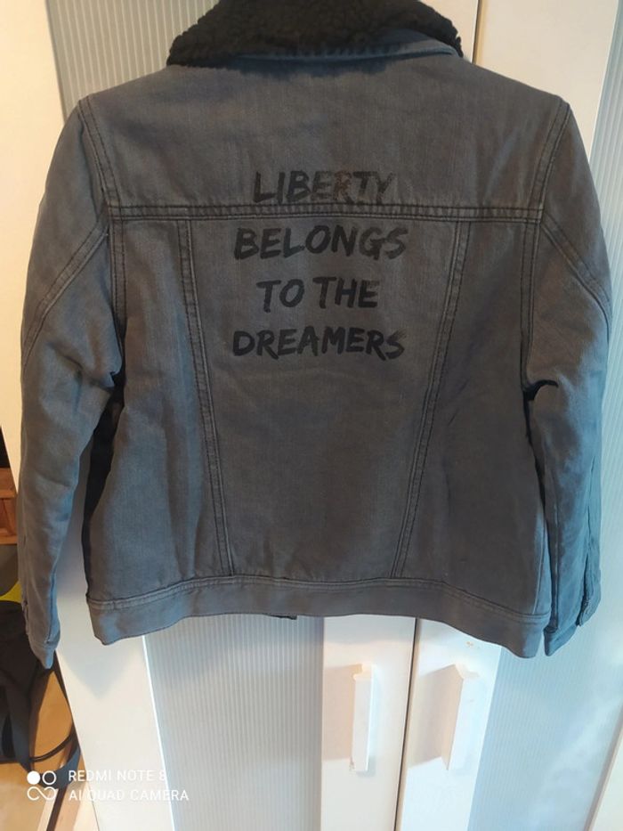 Veste en jean matelassée taille 10ans neuf la redoute - photo numéro 2