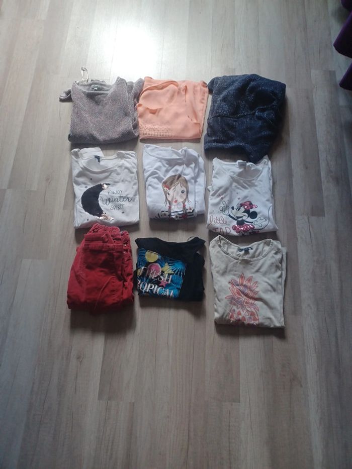Lot de 9 vêtements pour fille d'été