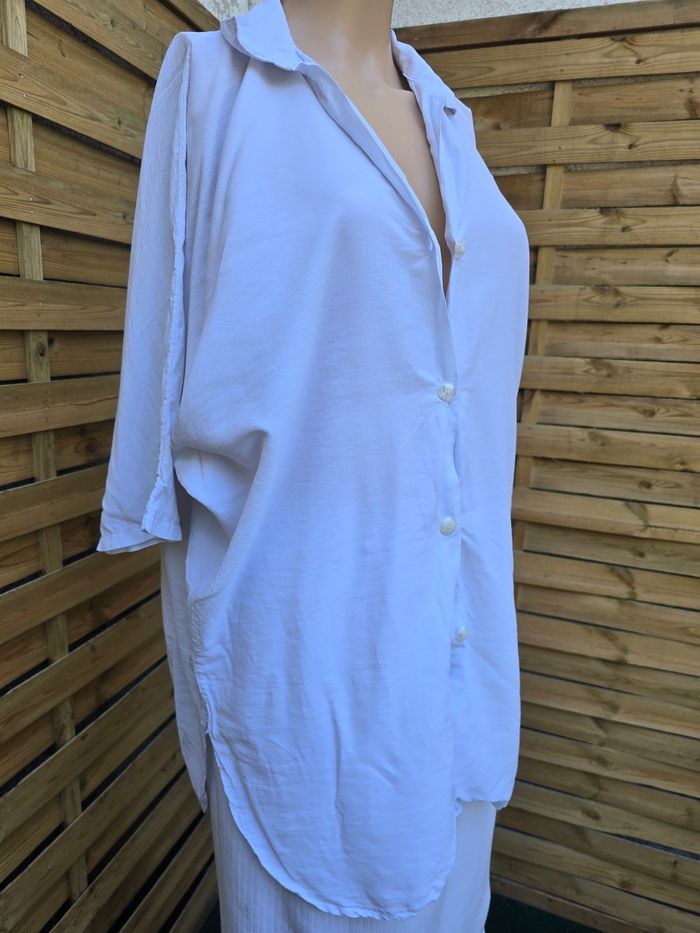 Blouse Manches chauve-souris 🍒fabriqué en France Vintage🍒taille unique voir mesures descriptif - photo numéro 6