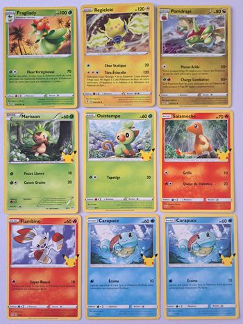 🃏 Lot de 9 cartes Pokémon JCC françaises 2021 Epée et Bouclier