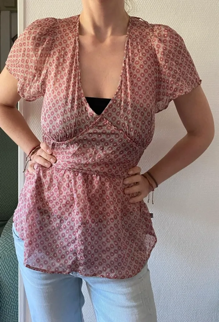 Joli haut en soie 🔸 Chipie 🔄 - photo numéro 2